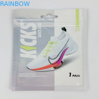 Túi dây kéo nhỏ bằng nhựa có thể tái sử dụng Túi đựng giày Túi đóng gói ba mặt Túi niêm phong cho dây giày