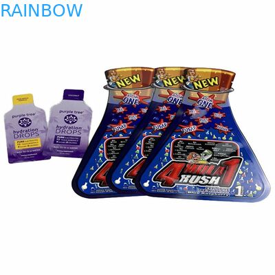 In kỹ thuật số Hình dạng tùy chỉnh Túi nhỏ bằng nhựa phẳng CBD Kẹo dẻo kẹo Snack Túi đựng bơ đậu phộng