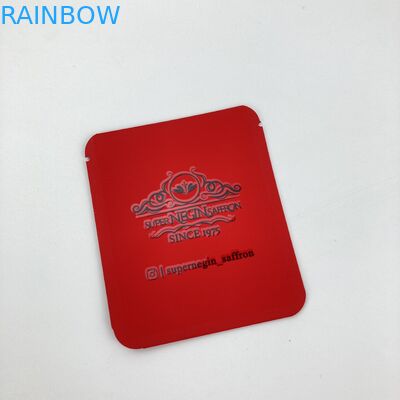 LOW MOQ 500 cái túi mylar có thể ăn được tùy chỉnh in túi giấy bạc bao bì túi thực phẩm cho nghệ tây khô crocus và trà