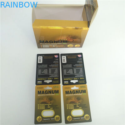 Thẻ đóng gói thuốc kích dục Pantone Thẻ đóng gói dạng thấu kính 3D Rhino 69