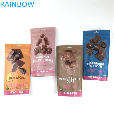 CMYK 110mic Zipper Stand Up Pouch Edibles Hemp Child Proof Mylar Túi