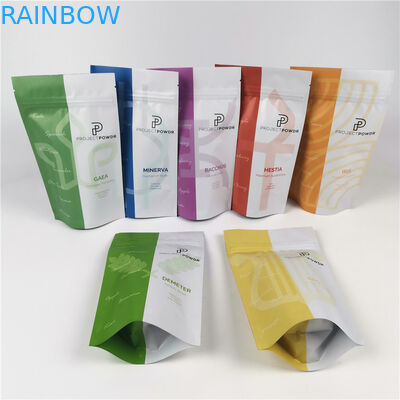 Bột thực phẩm Túi Doypack Bao bì hương thảo mộc AL 0,7C Túi đựng thảo dược đứng lên