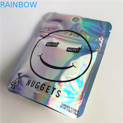 3.5g Cbd Hương thảo mộc Bao bì Matte Glossy 12C VMPET Cbd Túi Zipper