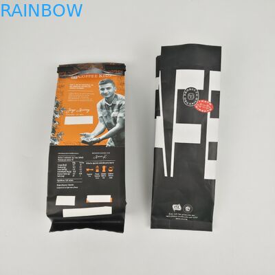 Túi đóng gói đáy phẳng 200mic CMYK SGS 12C Túi dây kéo bên hông PE