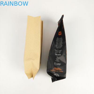 Túi đóng gói đáy phẳng 200mic CMYK SGS 12C Túi dây kéo bên hông PE