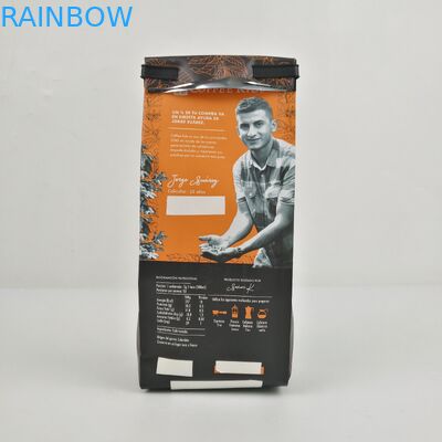 Túi đóng gói đáy phẳng 200mic CMYK SGS 12C Túi dây kéo bên hông PE