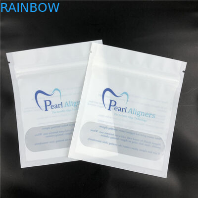 Niềng răng Ngọc trai Aligners Túi Zipper Mylar Nhìn xuyên qua Kraft VMPET