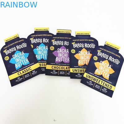 In kỹ thuật số Hình dạng tùy chỉnh Dầu dừa Sachet Mylar Thực phẩm Túi phẳng Snack kẹo Túi cho cỏ dại Hoa