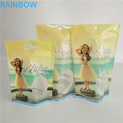 Dầu gai dầu được in tùy chỉnh Giấy bạc Mylar Weeds Vape Pen Pack Gummies Kẹo Túi CBD Capsule Bao bì