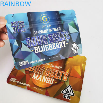 1g 4g 7g 10g nhôm Foil Buddies Túi bao bì CBD kẹo cao su túi delta 8 túi chống mùi Có dây kéo