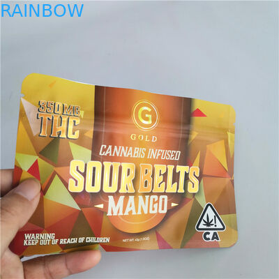 Túi Mylar Ziplock 4X6 inch Lót giấy THC CBD Swiss Weeds