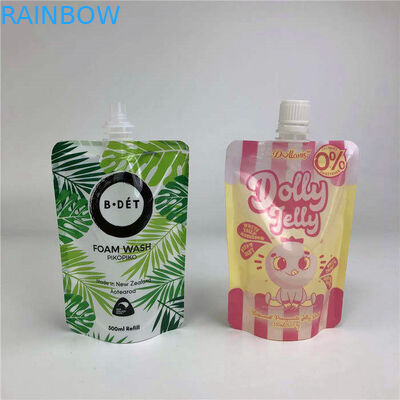 Tùy chỉnh cá nhân 1 lít chất lỏng đứng lên túi in mờ nhãn túi đựng dầu hạt