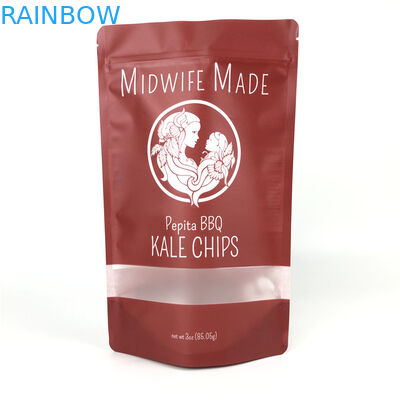 Bao bì thực phẩm bằng nhôm Hiệu ứng mờ Nhựa nhiều lớp Đứng lên Trà hỗn hợp rau quả Túi đựng khoai tây chiên