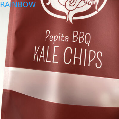 Bao bì thực phẩm bằng nhôm Hiệu ứng mờ Nhựa nhiều lớp Đứng lên Trà hỗn hợp rau quả Túi đựng khoai tây chiên