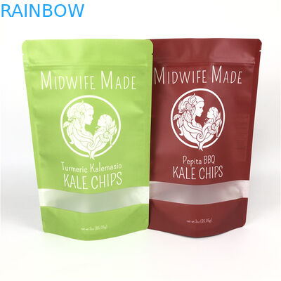 Ziplock Gói nhựa Gói tùy chỉnh hữu cơ Túi đựng Matcha thảo dược Trái cây khô hỗn hợp Rau củ Chips Bao bì Túi nhựa