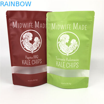 Ziplock Gói nhựa Gói tùy chỉnh hữu cơ Túi đựng Matcha thảo dược Trái cây khô hỗn hợp Rau củ Chips Bao bì Túi nhựa