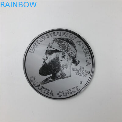 Bao bì nhựa mềm cảm ứng 3,5g Túi Mylar Chết Cắt Túi không đều với Ziplock Hình tròn 7g Túi đựng bánh quy