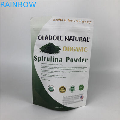 Chip in ấn tùy chỉnh Zip Lock Stand Up Pouch Túi giấy Kraft trắng