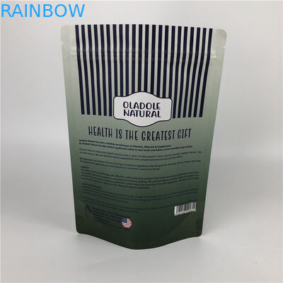 Chip in ấn tùy chỉnh Zip Lock Stand Up Pouch Túi giấy Kraft trắng