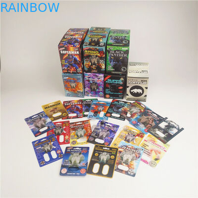 Viên nén Rhino Capsule Vỉ Bao bì Thẻ giấy Rhino 7 200mic Giấy tái chế