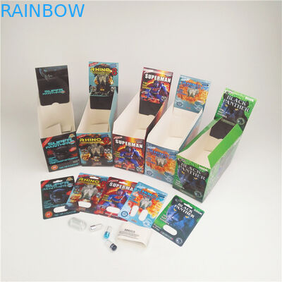 Rhino 7 Platinum 3D Pill Hộp thẻ đóng gói Vỉ Mamba Pather