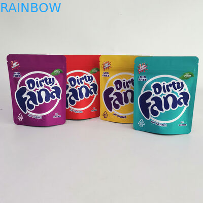 Edibles Matte Mylar Aluminium Bag Proof Runtz 7g 35g CMYK Ống đồng