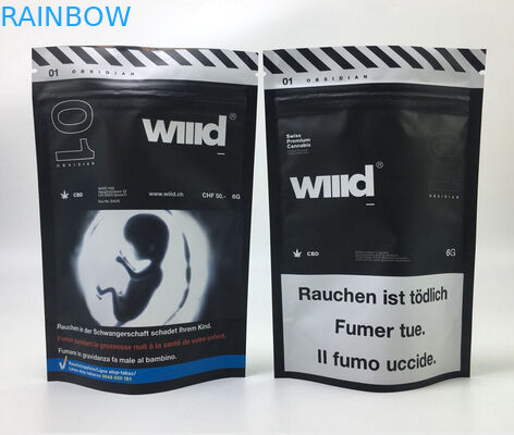 Thực phẩm Túi Ziplock Runtz Mylar Bao bì có thể ăn được Uv Spot MOPP CMYK Ống đồng