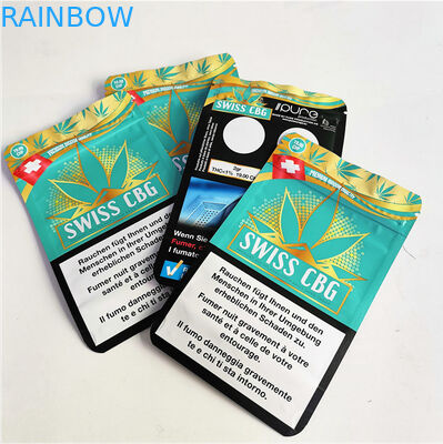 Thực phẩm Túi Ziplock Runtz Mylar Bao bì có thể ăn được Uv Spot MOPP CMYK Ống đồng