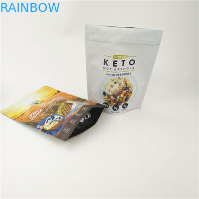 CMYK CPP Túi Mylar có thể mở rộng được Frosted Stand Up Doypack Zipper 120mic MOPP