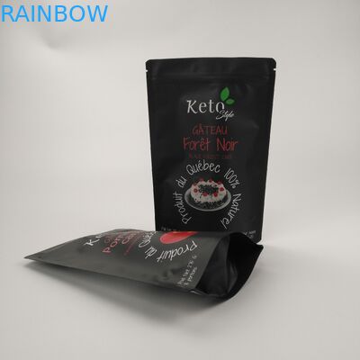 Túi dây kéo nhựa CMYK VMPET Tự niêm phong 110 Microns AL CPP Túi Mylar ăn được