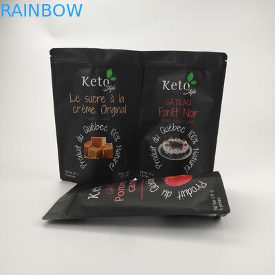 Túi dây kéo nhựa CMYK VMPET Tự niêm phong 110 Microns AL CPP Túi Mylar ăn được