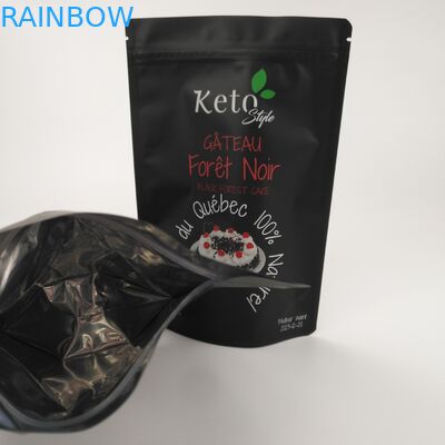 Túi dây kéo nhựa CMYK VMPET Tự niêm phong 110 Microns AL CPP Túi Mylar ăn được