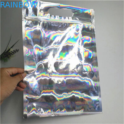 Túi nhôm có thể uốn lại được Mylar Túi có khóa kéo Túi bao bì ba chiều