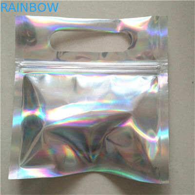 Kẹo Gummy Thực phẩm Cấp ba chiều Đứng lên Túi CYMK In kỹ thuật số có lỗ