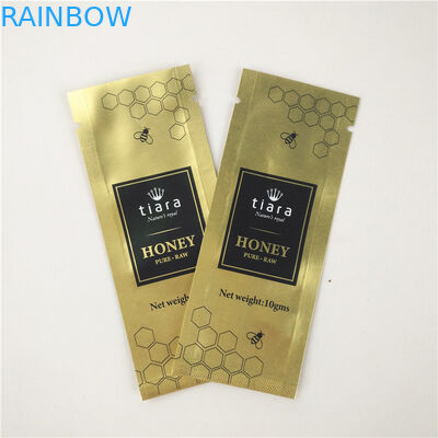 Si rô mật ong Ba bên Túi niêm phong CMYK 10C Gravnre In bền có thể đóng lại