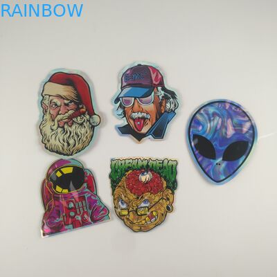 Gummies Jelly Cannabis Túi nhựa Bao bì Chết Cắt Túi Zipper Tùy chỉnh 3.5g