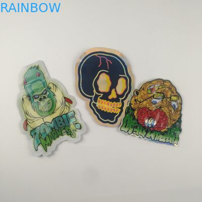 Gummies Jelly Cannabis Túi nhựa Bao bì Chết Cắt Túi Zipper Tùy chỉnh 3.5g