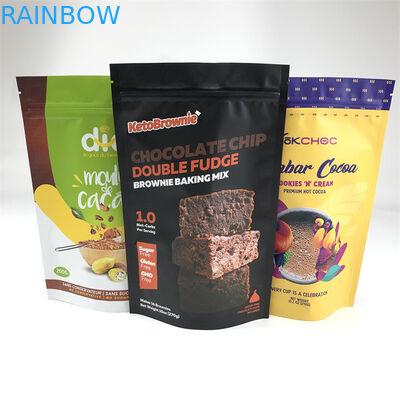 Thực phẩm cấp Zip Lock Túi nhựa Nhôm Foil Đứng lên Túi có dây kéo