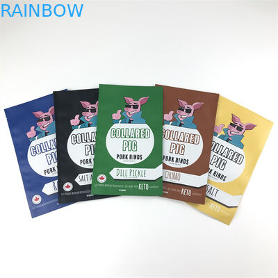 Ba mặt con dấu bằng nhựa Mylar Zip Lock Túi có thể hàn lại bằng chứng mùi