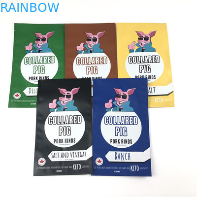 Ba mặt con dấu bằng nhựa Mylar Zip Lock Túi có thể hàn lại bằng chứng mùi