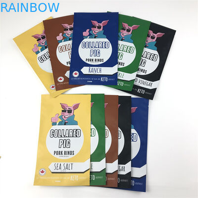 Ba mặt con dấu bằng nhựa Mylar Zip Lock Túi có thể hàn lại bằng chứng mùi