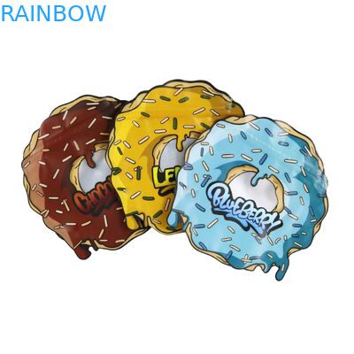 Hình tròn Tròn không đều đặn Có thể uốn lại được Cắt Túi Mylar Hình dạng tùy chỉnh 3,5 7 gam