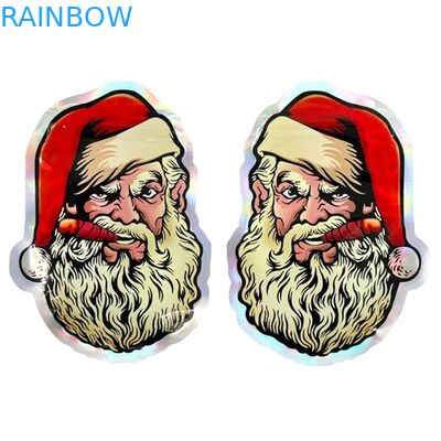 Hình tròn không đều đặn có thể uốn lại được Die Cut Candy Pouch Hình dạng tùy chỉnh Túi Mylar 3.5G 7G