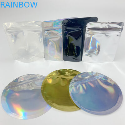 Túi đứng lên hình dạng tùy chỉnh 4 X 6 Mylar có dây kéo chống trẻ em