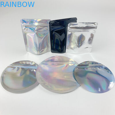 Túi đứng lên hình dạng tùy chỉnh 4 X 6 Mylar có dây kéo chống trẻ em