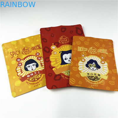 In Snack Protein Thanh Bỏng ngô Túi Ziplock Mylar Gói thực phẩm bằng nhựa 250g