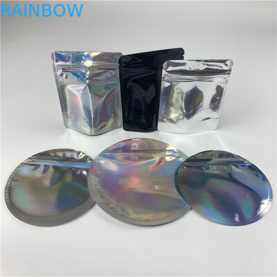 Túi nhựa tròn đứng lên có dây kéo Túi đựng dây kéo Runtz Edibles Die Cut Shaped Mylar Bag 3.5g