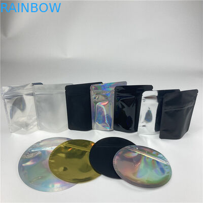 Túi nhựa tròn đứng lên có dây kéo Túi đựng dây kéo Runtz Edibles Die Cut Shaped Mylar Bag 3.5g