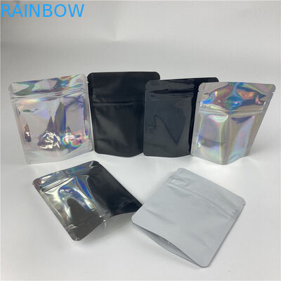 3.5g Zip Lock Foil Hình tròn Túi Mylar Hình tròn In tùy chỉnh Bao bì Dây kéo