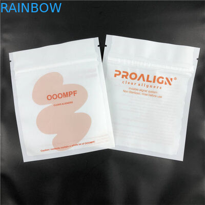 Bao bì túi nhựa in tùy chỉnh phẳng để căn chỉnh răng